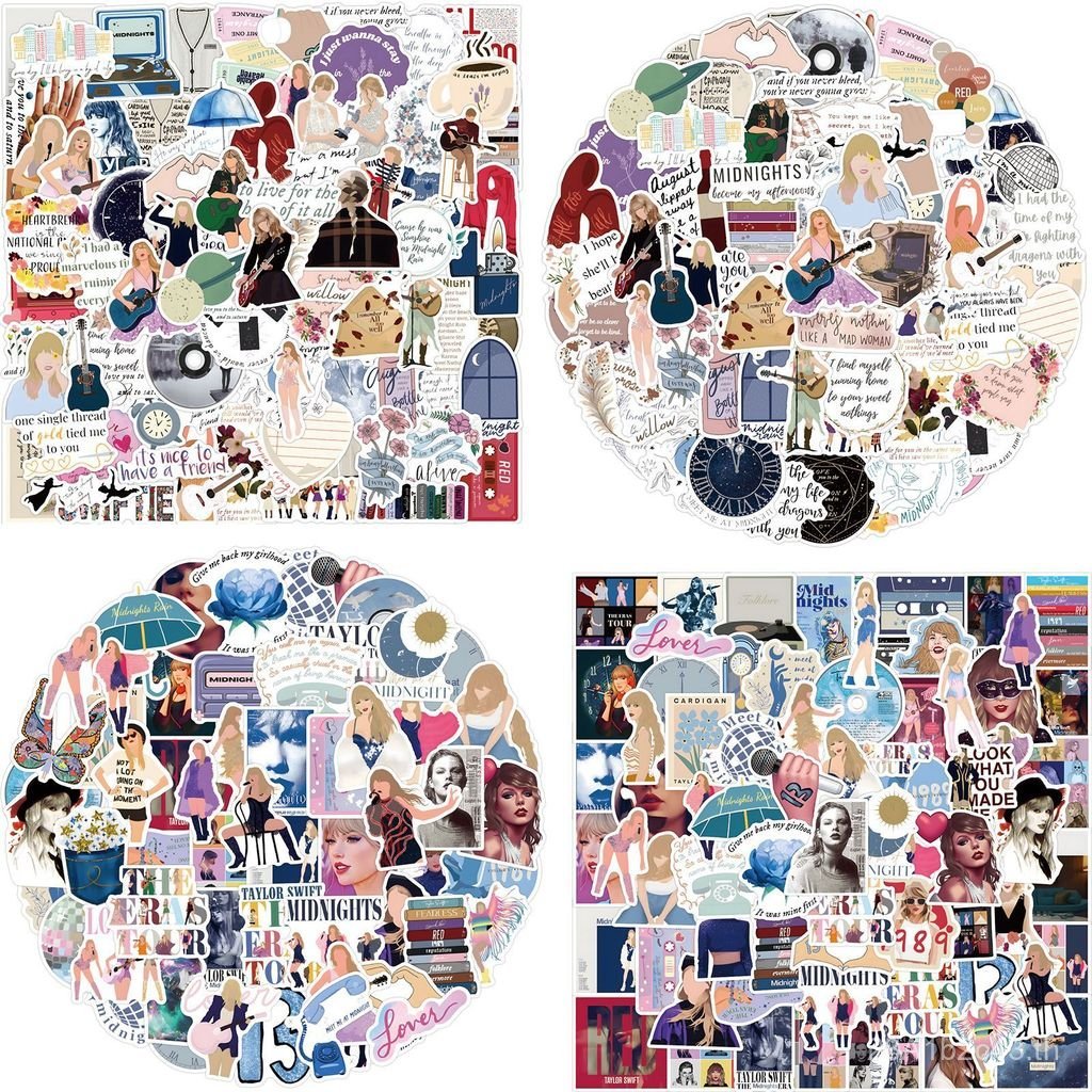 50/100 แผ่น Taylor Swift Taylor Swift Taylor Swift แม่พิมพ์แม่พิมพ์สติกเกอร์กระเป๋าเดินทางสติกเกอร์ค