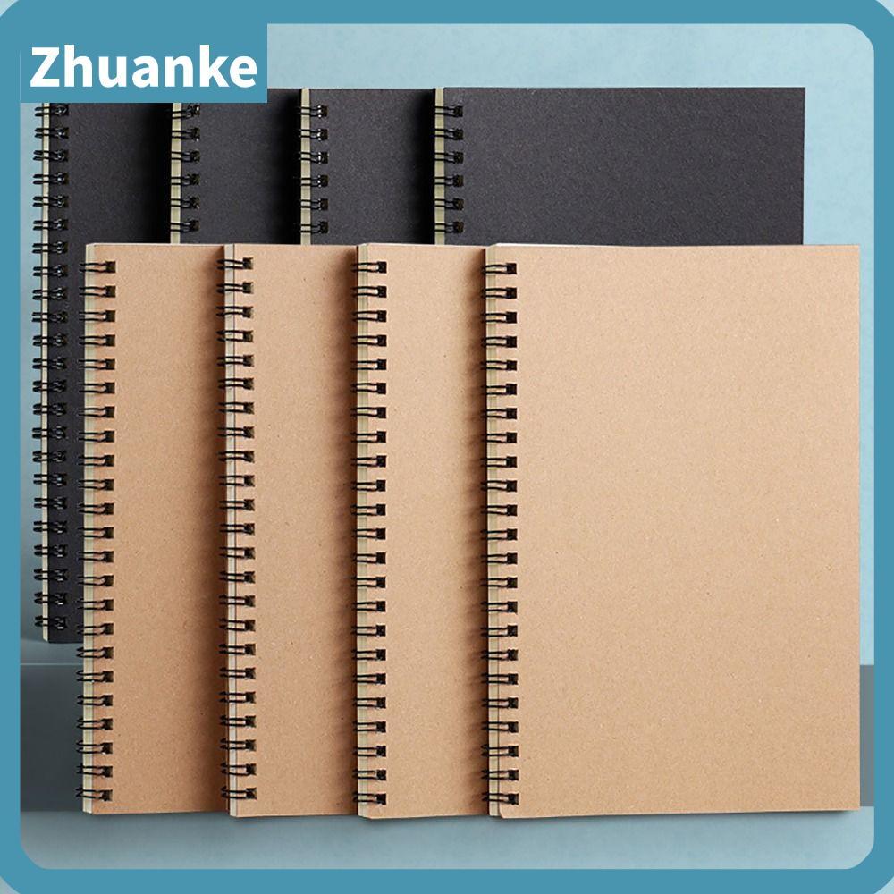 ZHUANKE 60Sheepts/Book Coil Notebook, A5/B5 กริด/Blank/แนวนอน Line Spiral Notebook, มัลติฟังก์ชั่น 60Sheepts ไดอารี่หนังสือนักเรียนของขวัญ