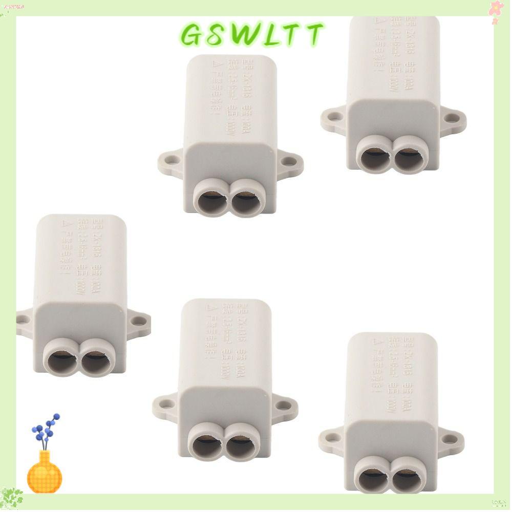 GSWLTT 5 ชิ้น Terminal Spliter, 100A 2.5-16mm2 Parallel Spliter, Parallel Connector วัสดุทองแดง ZK-1