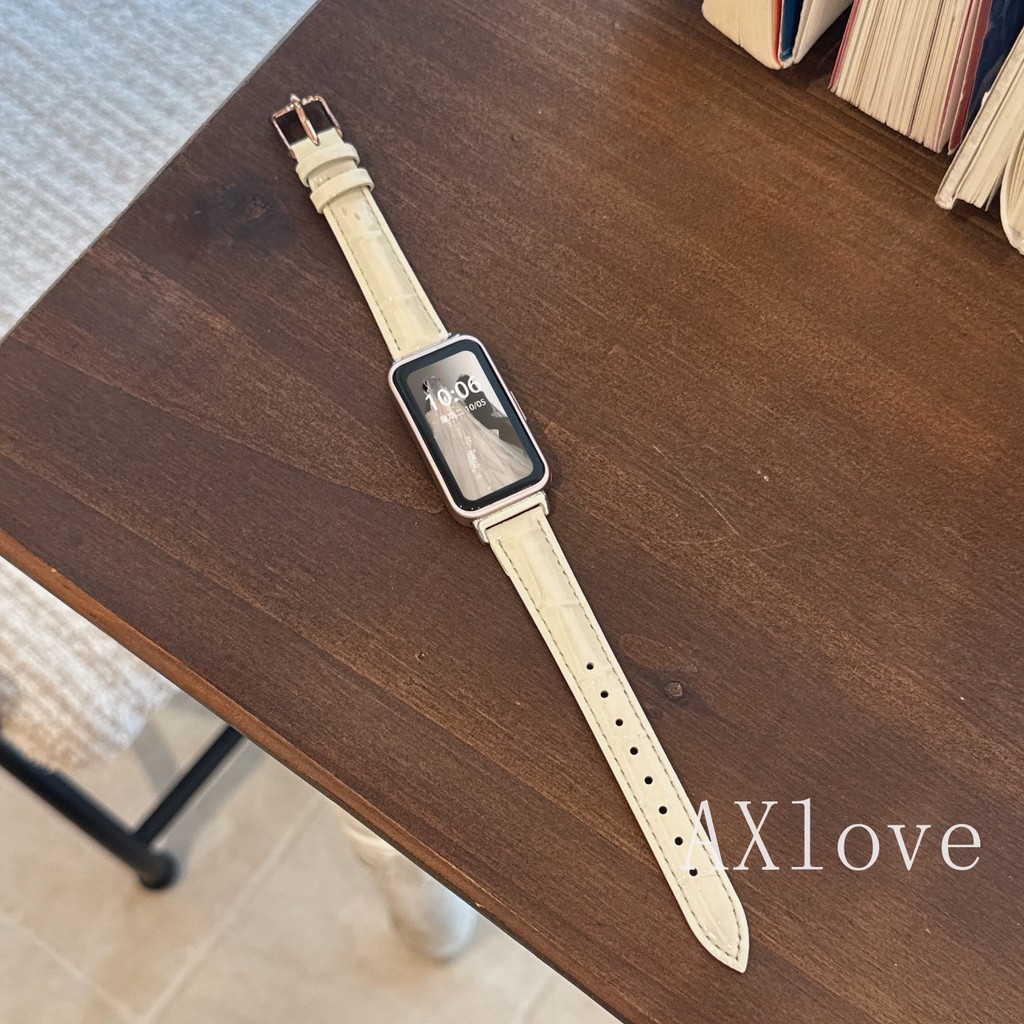 สายหนังสดใสสําหรับ Huawei Band 11 10 8 9 Pro Slim สร้อยข้อมือสําหรับนาฬิกา Huawei Fit 3 4Pro สายรัดข้อมืออุปกรณ์เสริม