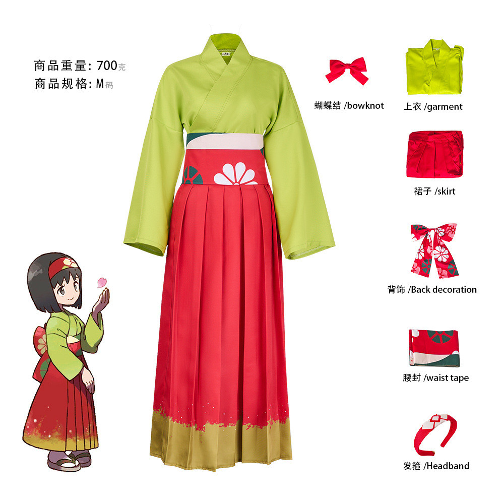 Pokémon Pokémon Adventure Lijia คอสเพลย์เครื่องแต่งกายฮาโลวีนเครื่องแต่งกายสองมิติ Pokemon Erika คอส
