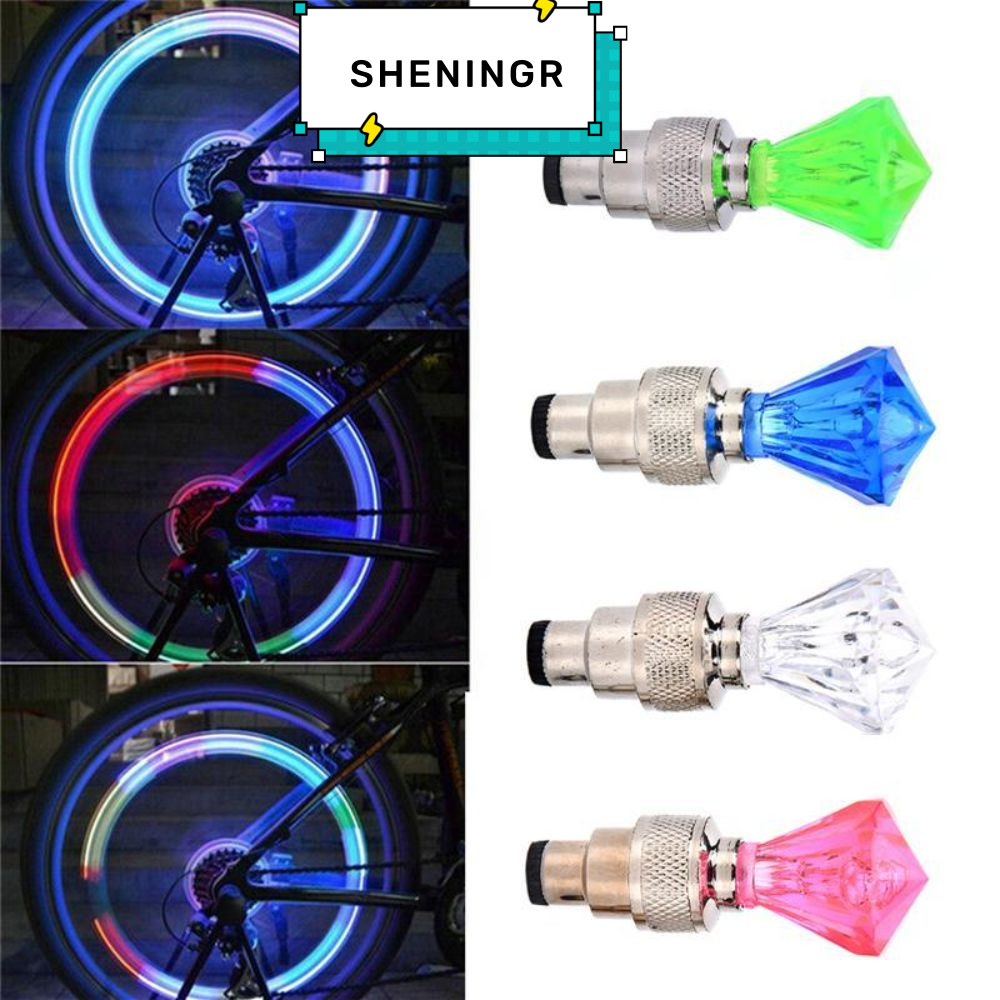 ไฟล้อจักรยาน LED 2 ชิ้น, กันน้ำ แสงหลากสี, เหมาะสำหรับจักรยานและจักรยานยนต์