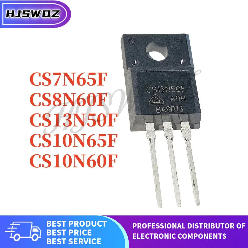 10PCS CS13N50F CS7N65F CS8N60F CS10N60F CS10N65F TO-220F MOSFET ทรานซิสเตอร์ยี่ห้อ mos ในสต็อก PNAG