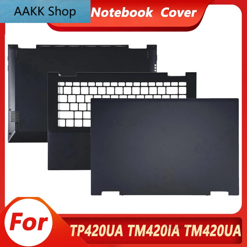 ใหม่สําหรับ VivoBook Flip 14 TP420UA TP420IA TM420IA TM420UA TM420U LCD ปกหลัง Palmrest ด้านล่างบานพ