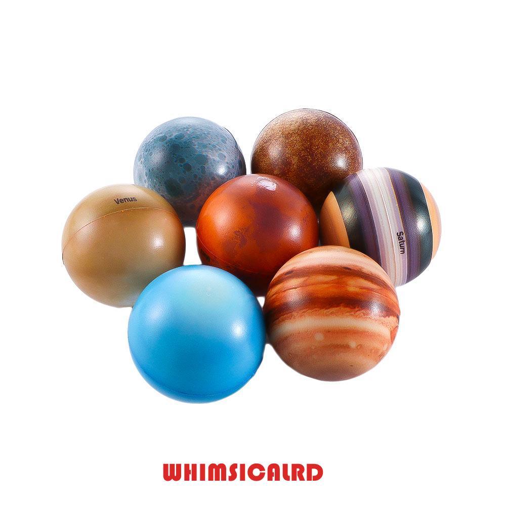 WHIMSICALRD Moon Star Ball สําหรับเด็กของเล่นเพื่อการศึกษา Bouncy Ball ฟองน้ําลูกบอลความเครียดบรรเทา