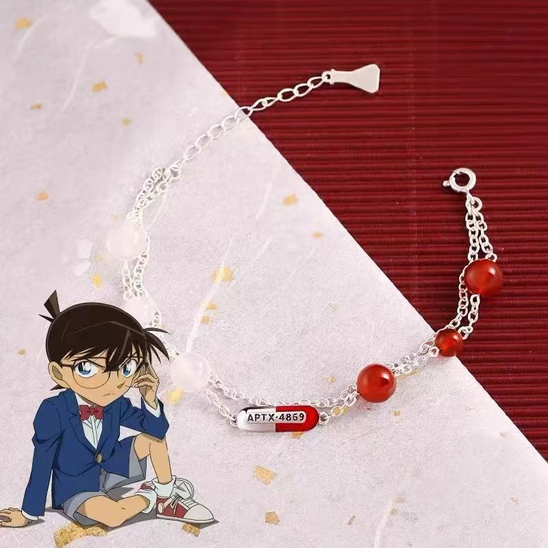 New Conan-style APTX-4869 Themed Double-layer Bracelet Jewelry Decoration, Gift for Couples and Best