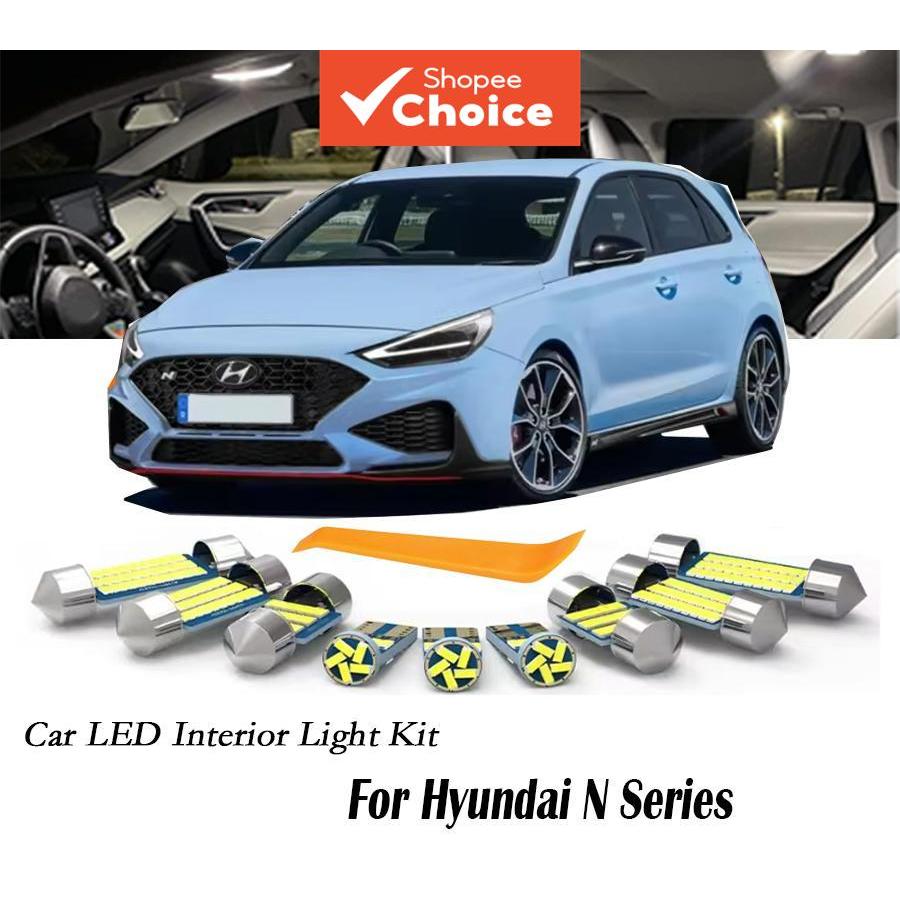 ชุดไฟ LED ภายในรถยนต์ CANBUS สําหรับ Hyundai N Series KONA N Elantra N Veloster N Sonata N i30N i20N
