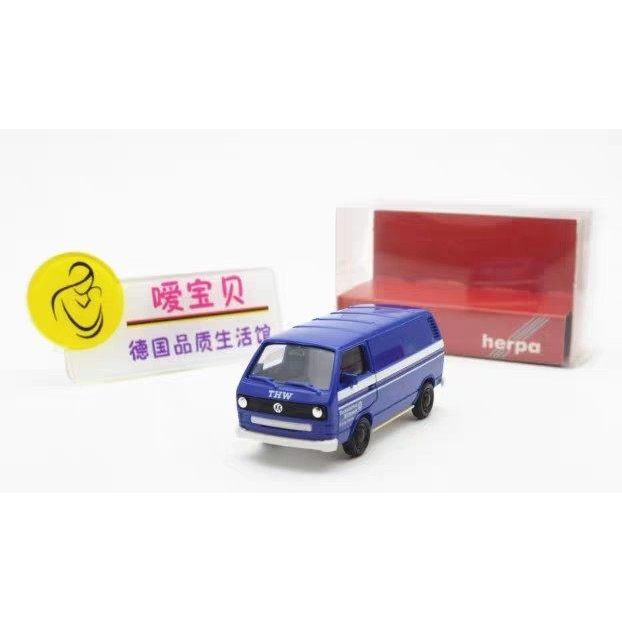 [Orphan] Volkswagen T3 Volkswagen Truck เยอรมัน THW Federal Technology รถทํางาน Herpa 1/87 ฉากรุ่น H