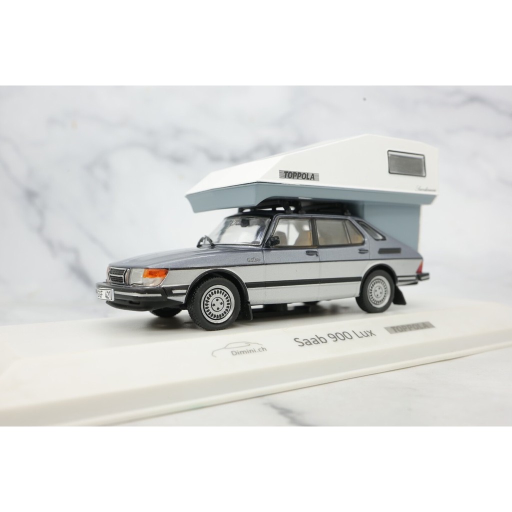 [Orphan] dimini 1/43 saab 900 lux RV sab 900 RV Alloy Material with Original Factory Base, ประตูเปิด