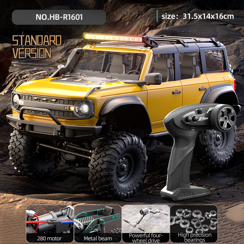 In Stock HiPoRC HB ของเล่น RTR R1601 - R1609 series 1/16 2.4G 4WD RC รถ Full Proportional Rock Crawl