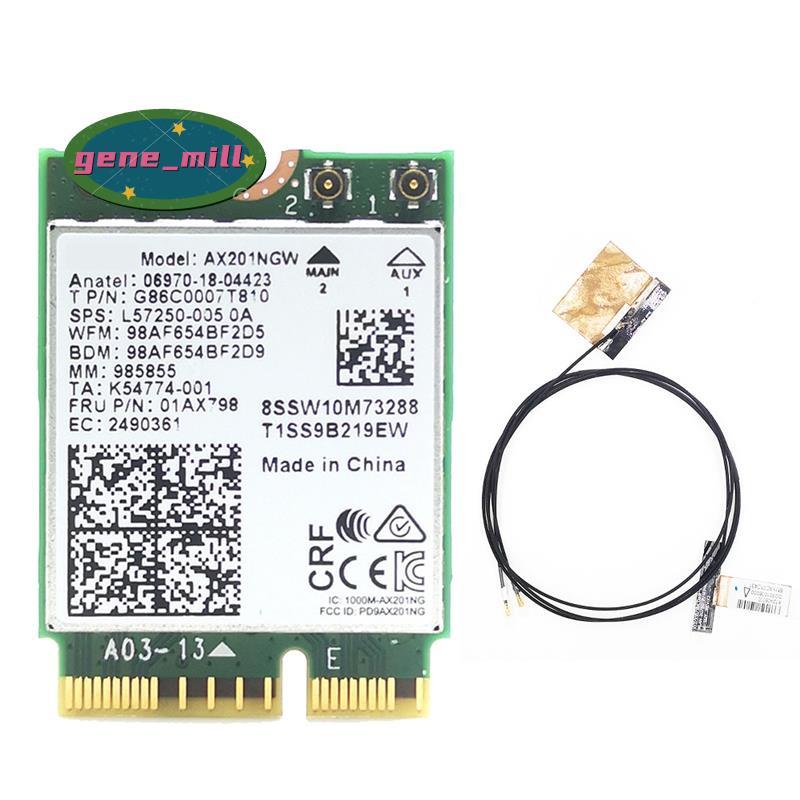 AX201 AX201NGW WiFi การ์ด WiFi เสาอากาศอุปกรณ์เสริม WiFi 6 3000Mbps บลูทูธ 5.1 อะแดปเตอร์ WiFi สําหร