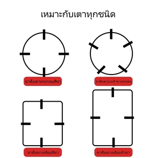 JiaRui ขายึดเตาแก๊ส/ขาตั้งเตาแก๊ส/ขาตั้งเตาแก๊ส/ขาตั้งหม้อ/ขาตั้งเตา ขาตั้งหม้อนม ขาตั้งกันลื่น