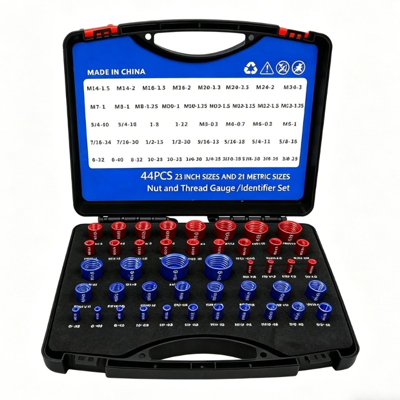 PCF* เครื่องทดสอบเกลียว Bolt Nut Screw นิ้วและเมตริก Bolt Nut Screw Thread Checker
