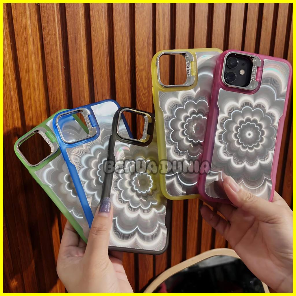 CASE CHROMATIC BRACKET FLOWER 3D สําหรับ XIAOMI REDMI A1 A2 A3 10A 9C 9T หมายเหตุ 10 10S 10 PRO 11 1