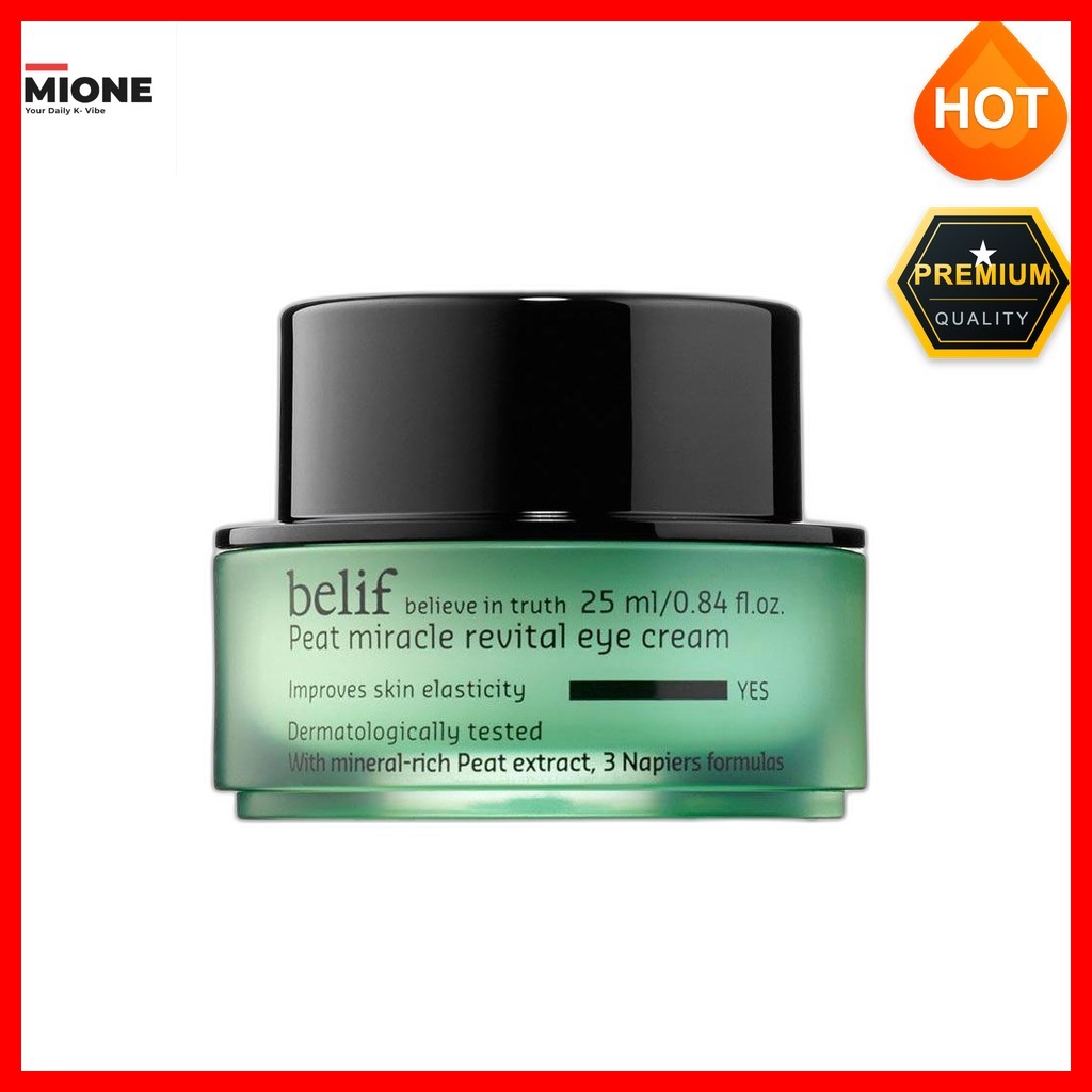 [Belif] Peat Miracle Revital Eye Cream 25ml / Korean Eye Cream / Revitalizing Formula / ของแท้ 100% 