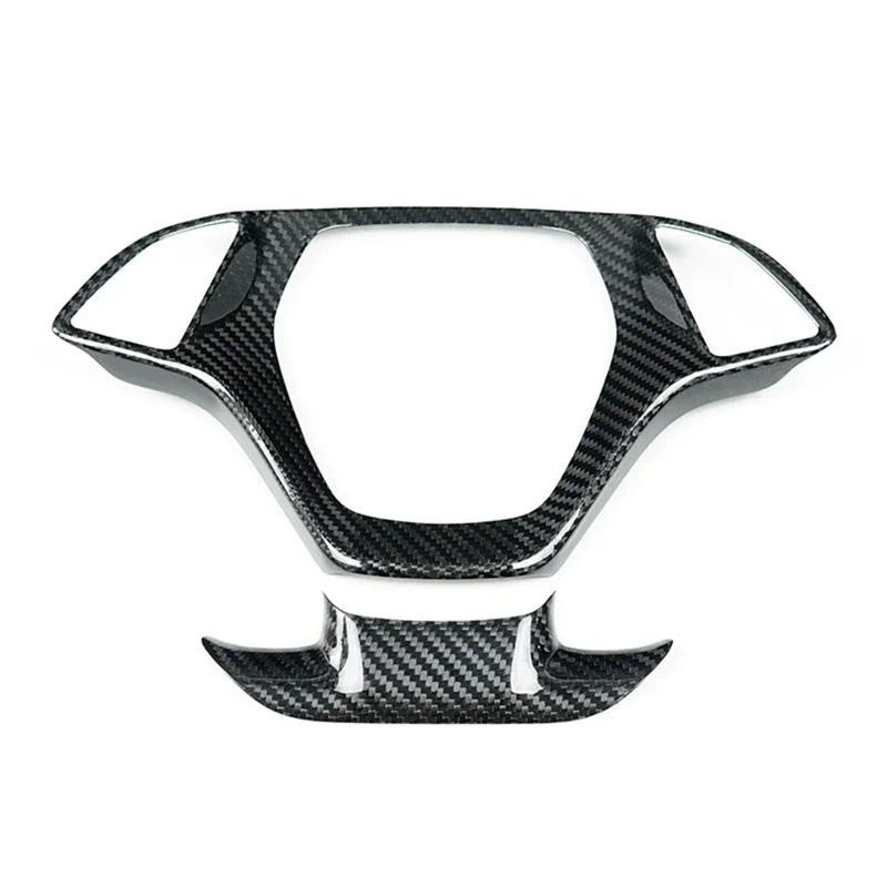 คาร์บอนไฟเบอร์แห้งจริงพวงมาลัยรถฝาครอบพวงมาลัยสําหรับ Corvette C7 สําหรับ Corvette C7 การปรับเปลี่ยน
