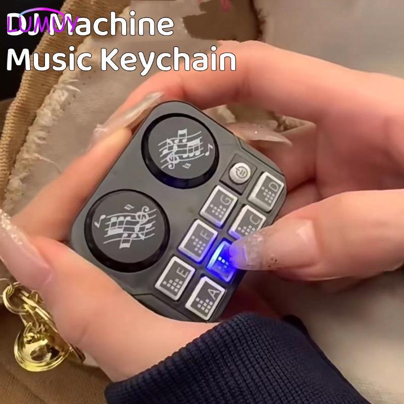 พวงกุญแจ Luminous Sound DJ Machine ใหม่ปี 2024 ของเล่นสร้างสรรค์เพื่อการคลายความเครียด และตกแต่งกระเ