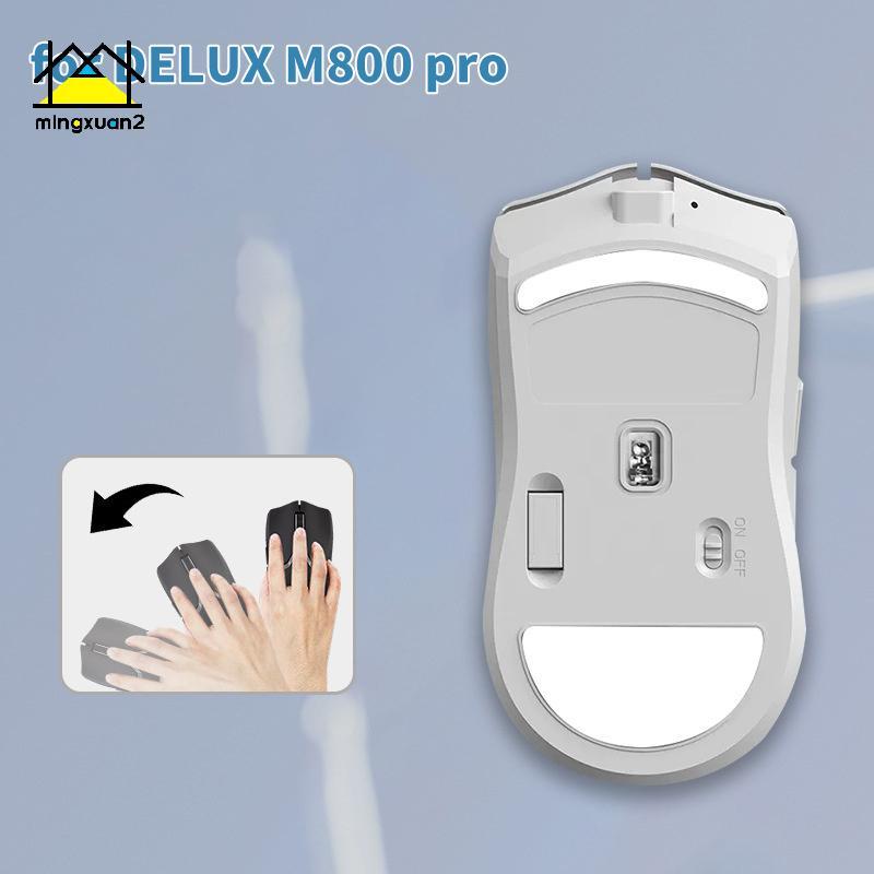 Mingxuan2 เมาส์สติกเกอร์เท้าสําหรับ DELUX M800 Pro เมาส์สําหรับเล่นเกมลื่น Pad E-Sport Gamer อุปกรณ์