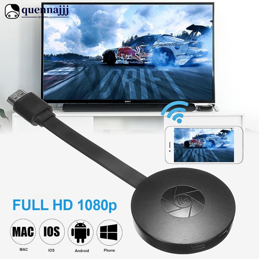 QUEENNA ไร้สาย HDMI Mirroring หลายอุปกรณ์โทรศัพท์มือถือเชื่อมต่อกับ TV HD 1080P Projection คอมพิวเตอ