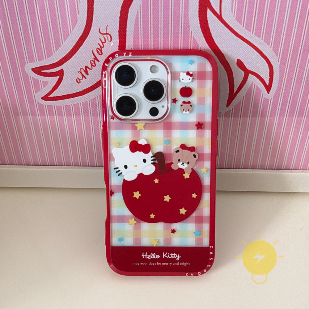 For เคสไอโฟน TPU Transparent Chain Bear Star เคส Phone Case For iPhone 17 Pro Max 16 15 14 13 Cover  Aesthetic Korean Cute