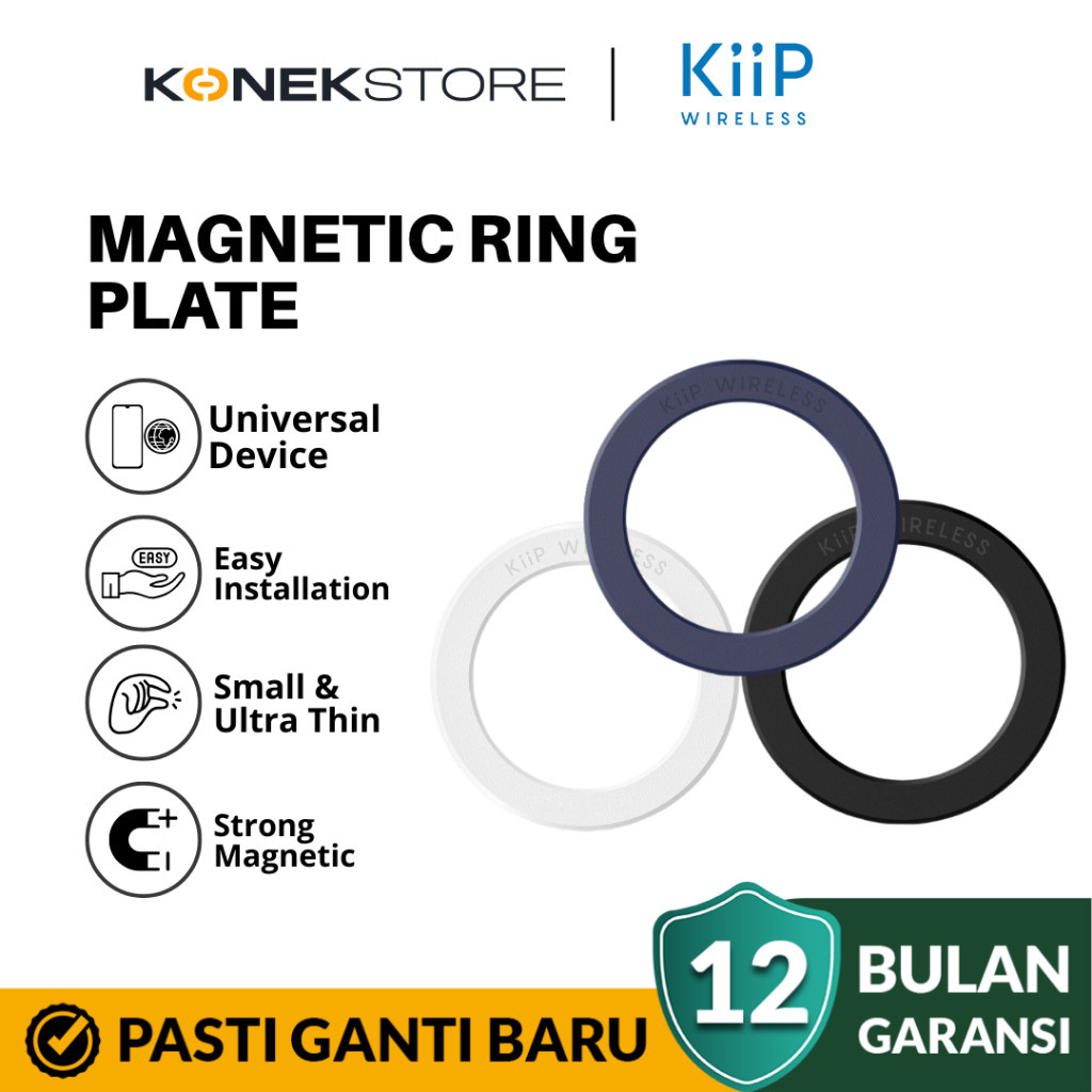 SMG KiiP แผ่นวงแหวนแม่เหล็กไร้สาย Magsafe Universal