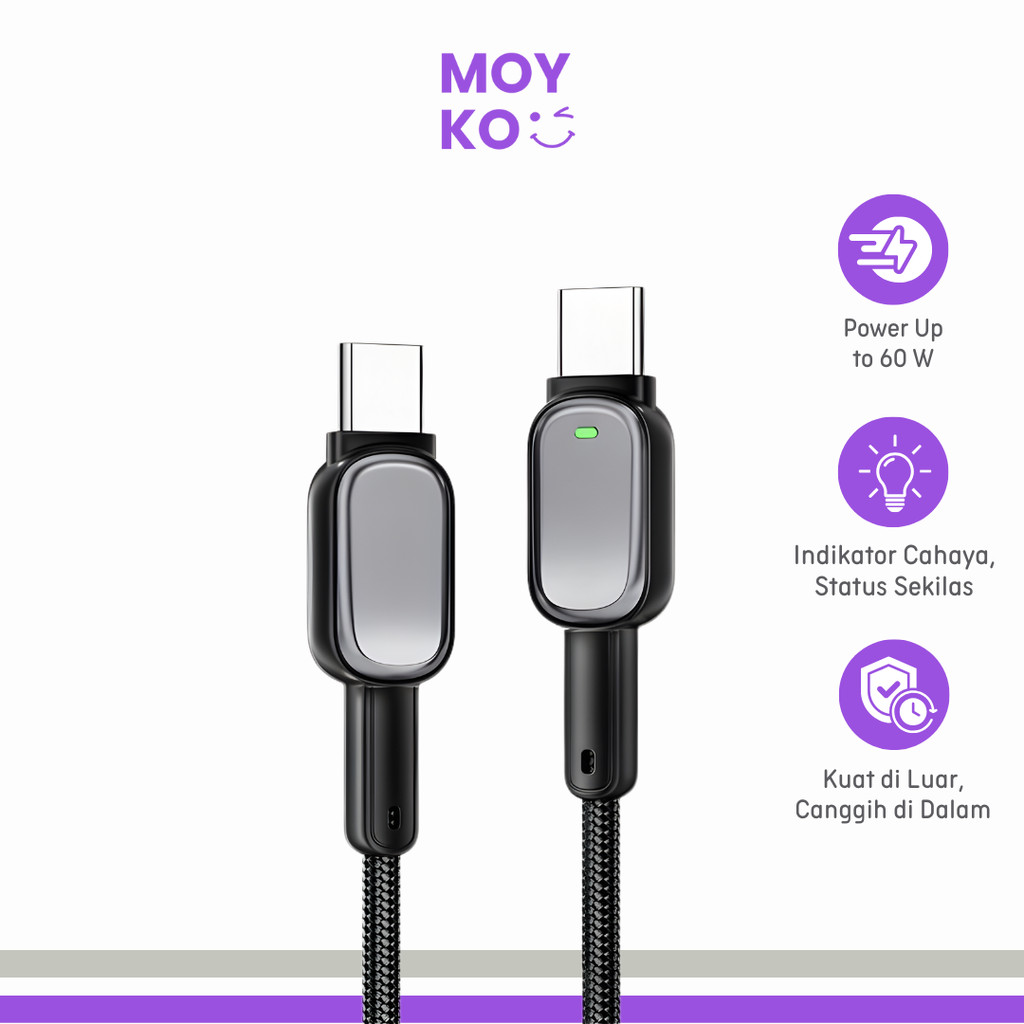 สายชาร์จ USB Type C เป็น USB Type C 480Mbps 60W 1M - EXCTT2-CZ0G-P