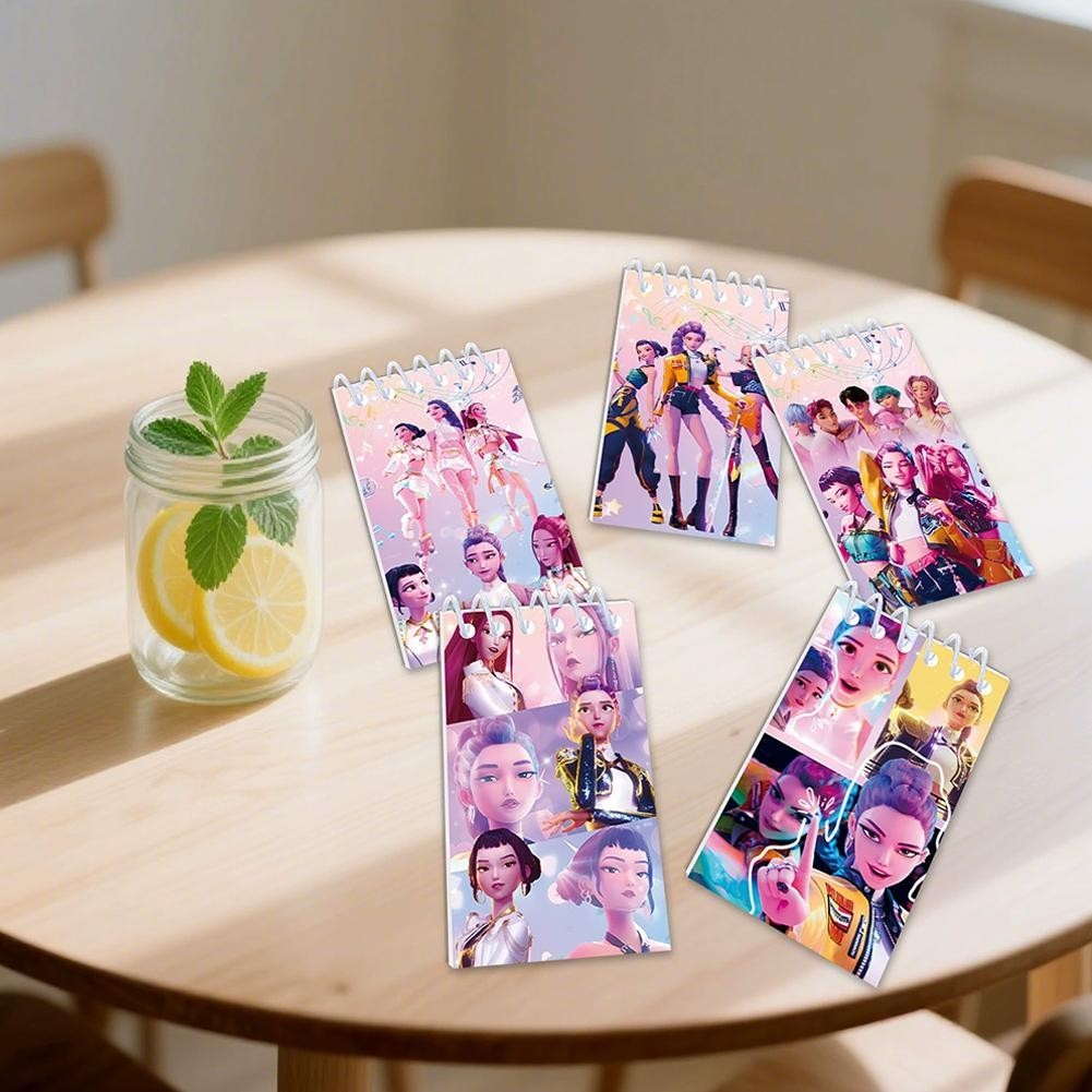 Kpop Demon Hunter Notepad 0.5 มม.นักเรียนเพศ-เป็นกลางความจุคู่ดินสอปากกาขนาดใหญ่ Z0t3