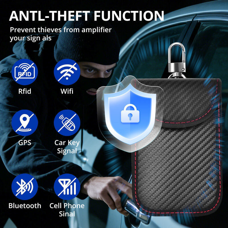 HdoorLink รถ Key Case สัญญาณ Blocker กระเป๋า RFID Shielding กระเป๋าสําหรับ Toyota camry chr corolla rav4 yaris prius Hybrid prius Fortuner Hilux - รูปที่ 2