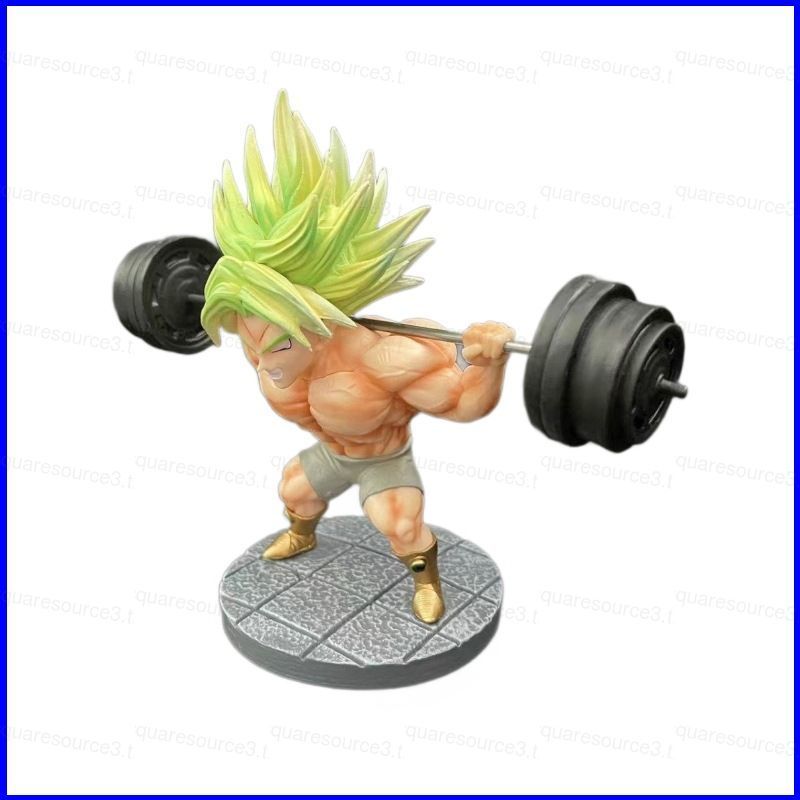 Dragon Ball Action Figure Saiya-jin Broly แขนเล็กยก barbell กล้ามเนื้อ Super Saiyan ตุ๊กตาคอลเลกชัน