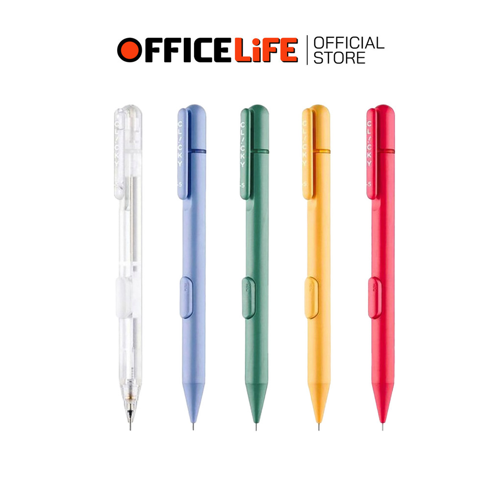 MONAMI (โมนามิ) ดินสอ ดินสอกดข้าง รุ่น CLICKY ขนาด 0.5 mm. Made in Korea สีพาสเทล โมนามิ ( 1 ด้าม )