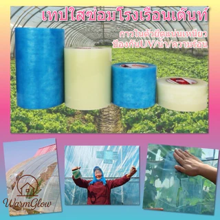 เทปใส ซ่อมโรงเรือน เทปซ่อมผ้าใบ เทปกาวกันรั่ว ฟิล์มใส กันน้ำ แลปพลาสติก ซ่อมเต๊นท์ ยาว 10 เมตร รุ่นอัพเกรด กาวในตัวยึดแน่นเหนียว ป้องกันUV ความร้อนน้ำ รังสีแสง อเนกประสงค์ มิตรสิ่งแวดล้อม