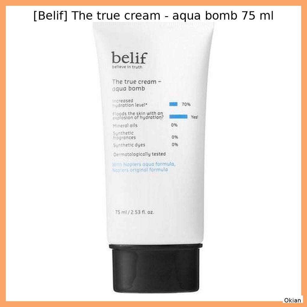 [Belif] The true cream - aqua bomb 75 ml / Hydrating, Soothing by Okian