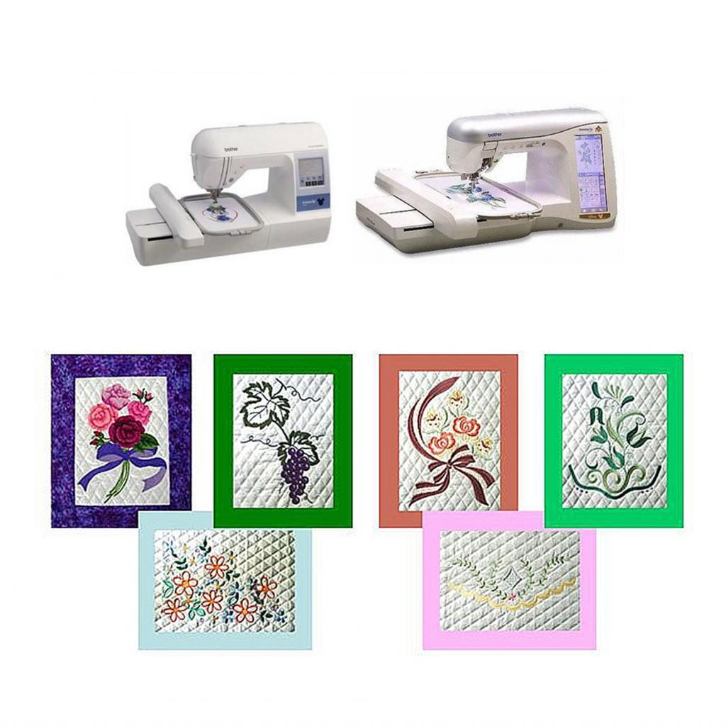 4 ชิ้น/เซ็ตเย็บปักถักร้อย Hoop ชุดสำหรับ Brother PE-700 PE-700II PE770 PE780D เครื่อง