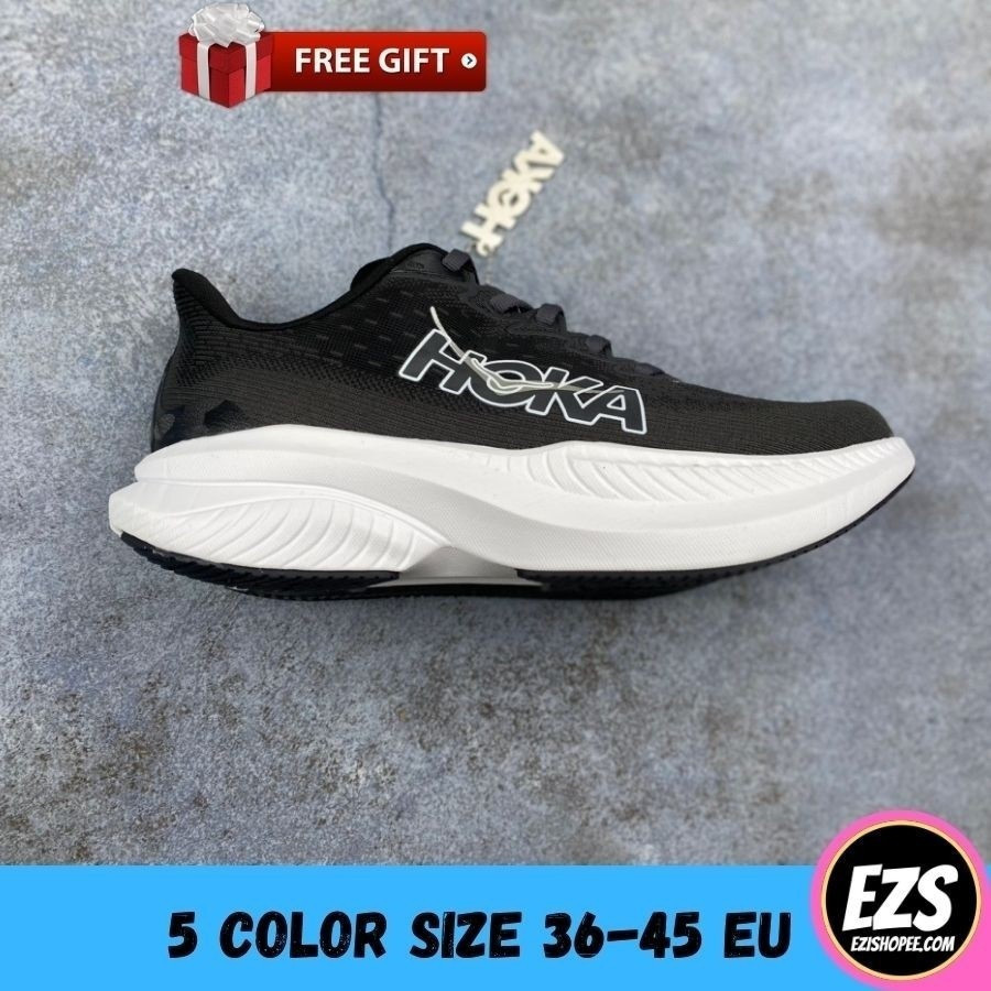 Hoka Mach 6 Kasut Jogging Sport Shoes Running Gym Training Outdoor Unisex Lelaki Perempuan Premium U