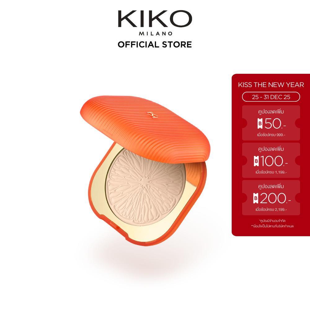 KIKO MILANO Juicy Fizz Summerproof Powder Foundation SPF 50 (9g) - မက်တ်တင်း အမှုန့်ဖောင်ဒေးရှင်း၊ စို/ခြောက်သုံးနိုင်