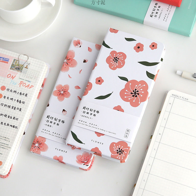 Weeks Planner Weekly Square Schedule HOBO Grid Book Handbook Diary Weekly Plan Color Art Factory