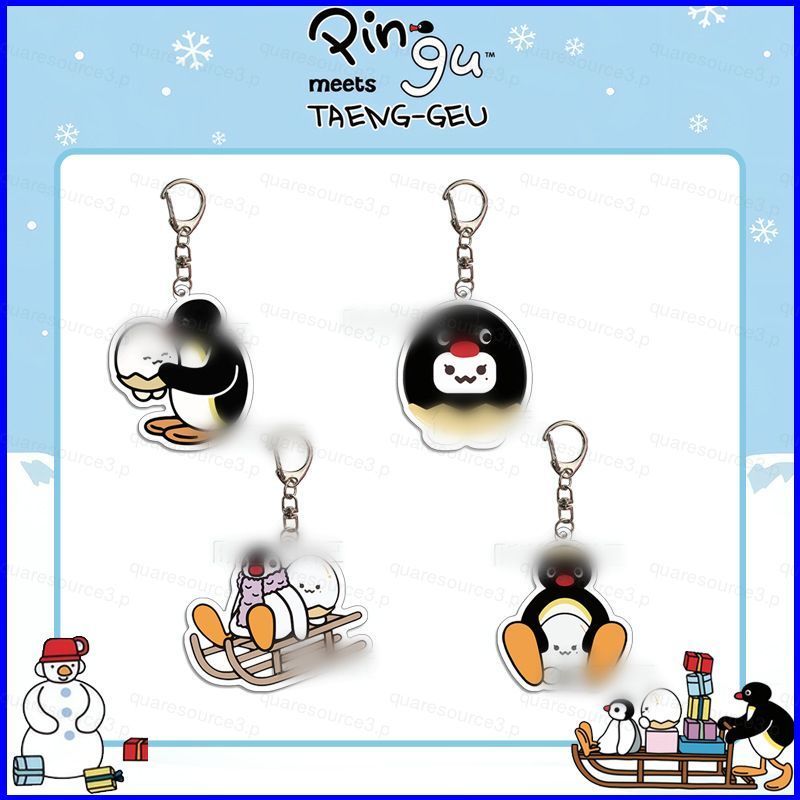 SQ3 หญิงรุ่น Taeyeon อะคริลิคพวงกุญแจ PINGU X TAENG-GEU จี้อุปกรณ์เสริมดาว Periphery QS3