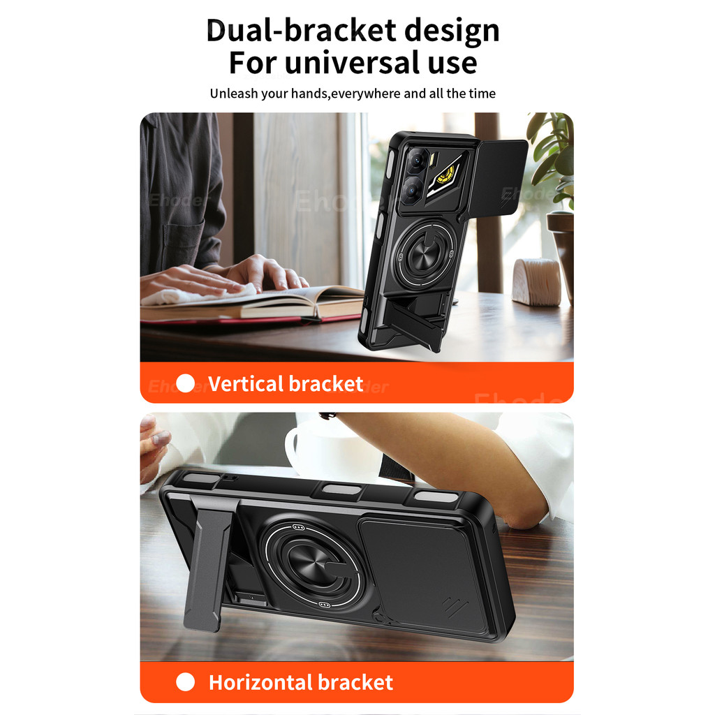 ปลอกสําหรับ ZTE nubia Neo 3 2 5G 2025 สไลด์กล้องเลนส์ป้องกันสําหรับ nubiaNeo3 nubiaNeo2 Neo2 เกราะกันกระแทกแม่เหล็ก double bracket เคสโทรศัพท์ - รูปที่ 2