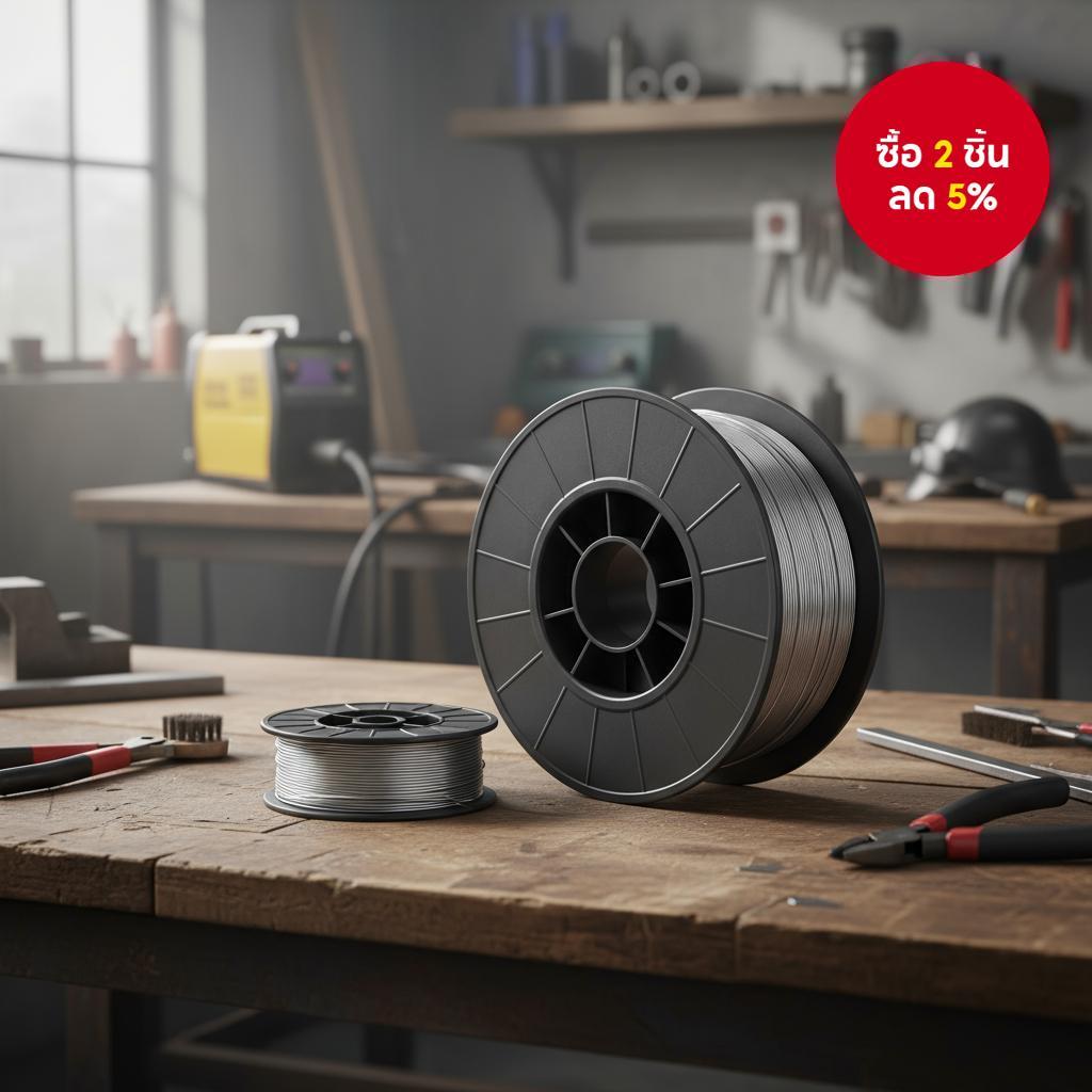 ลวด MIG แบบไม่มีแก๊ส E71T-GS ขนาด 1 กก. แกนฟลั๊กซ์สําหรับการเชื่อมสแตนเลสแบบป้องกันตัวเอง