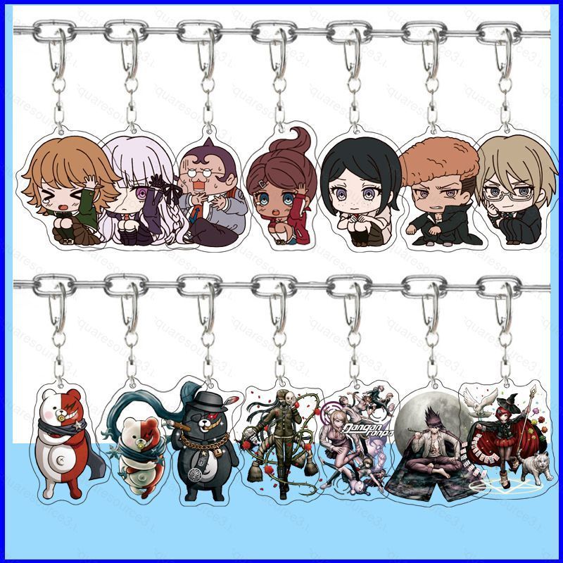 Danganronpa Togami Byakuya อะคริลิคพวงกุญแจจี้กระเป๋าเป้สะพายหลังอุปกรณ์เสริมอะนิเมะ Periphery