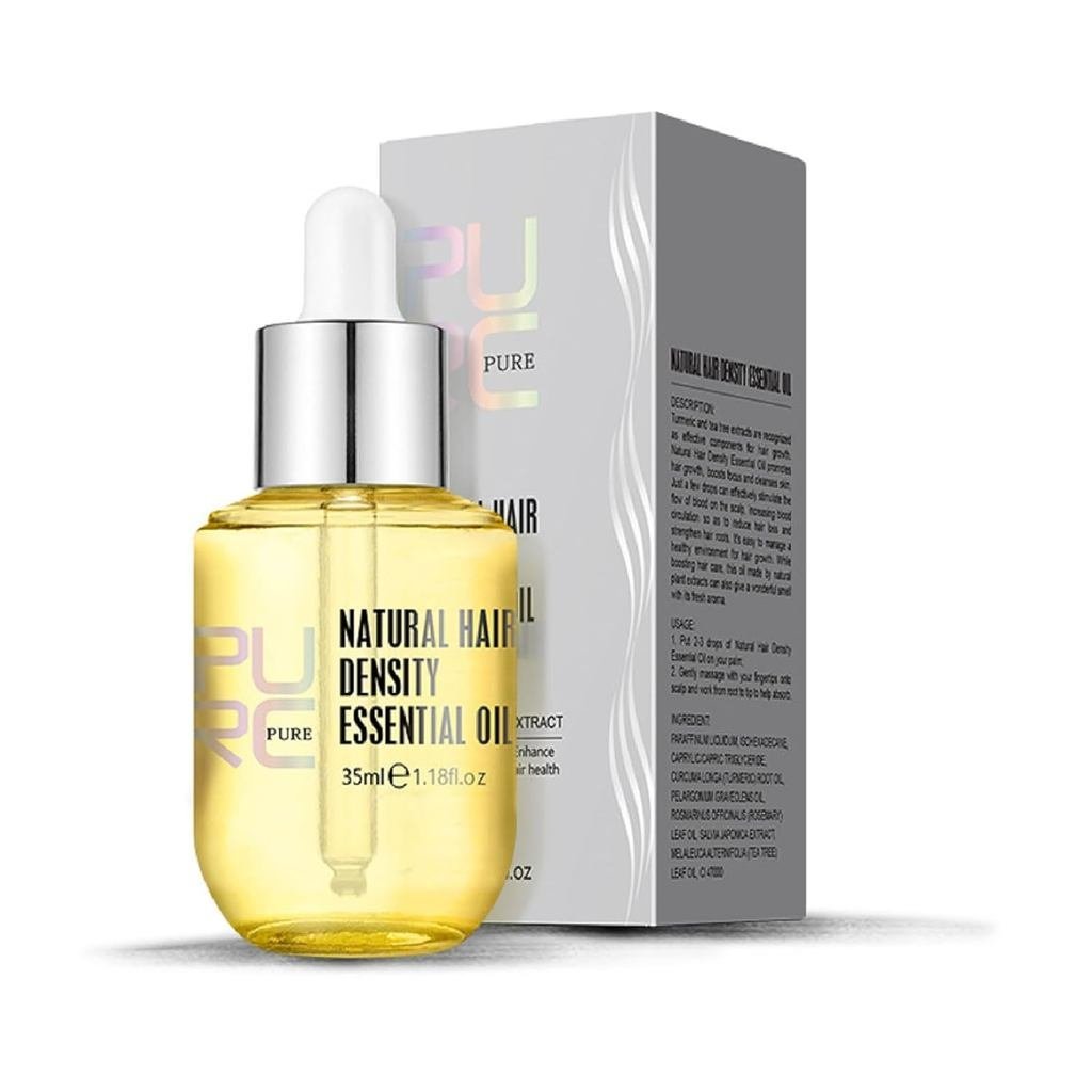 PURC น้ํามันหอมระเหยความหนาแน่นของเส้นผมธรรมชาติ, น้ํามัน PURC สําหรับการเจริญเติบโตของเส้นผม, น้ําม