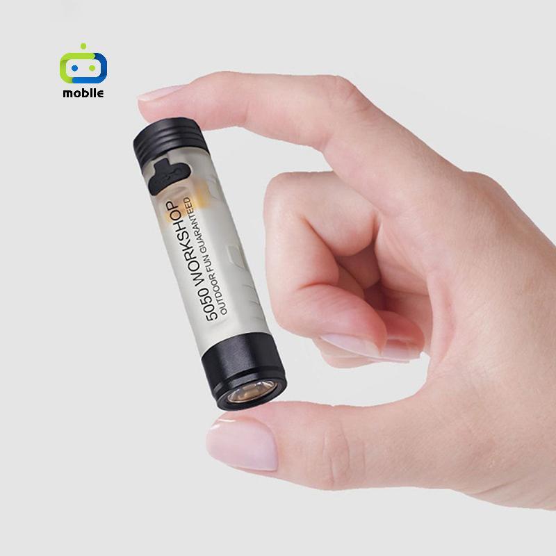 [maygood] ไฟฉายพกพาคลิปกุญแจ LED กลางแจ้ง 5050 ไฟฉาย Long Endurance USB ชาร์จฉุกเฉินเดินป่า Camping Trail {TH}