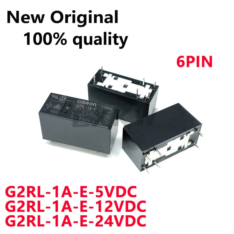 5PCS G2RL-1A-E-5VDC 5VDC G2RL-1A-E-12VDC 12VDC G2RL-1A-E-24VDC 24VDC 6PIN 16A ในสต็อก