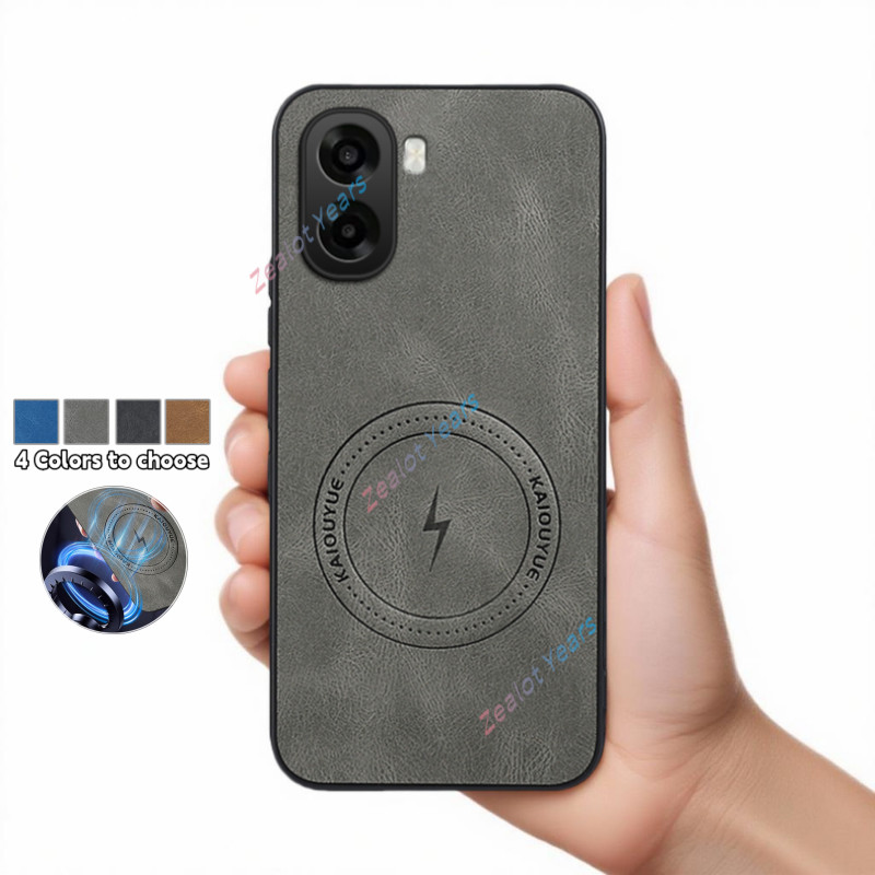 หรูหราหนังแม่เหล็กสําหรับOppo A6x A6T 5G 4G CPH2823 CPH2819 เคสโทรศัพท์หนังนุ่มปกหลัง