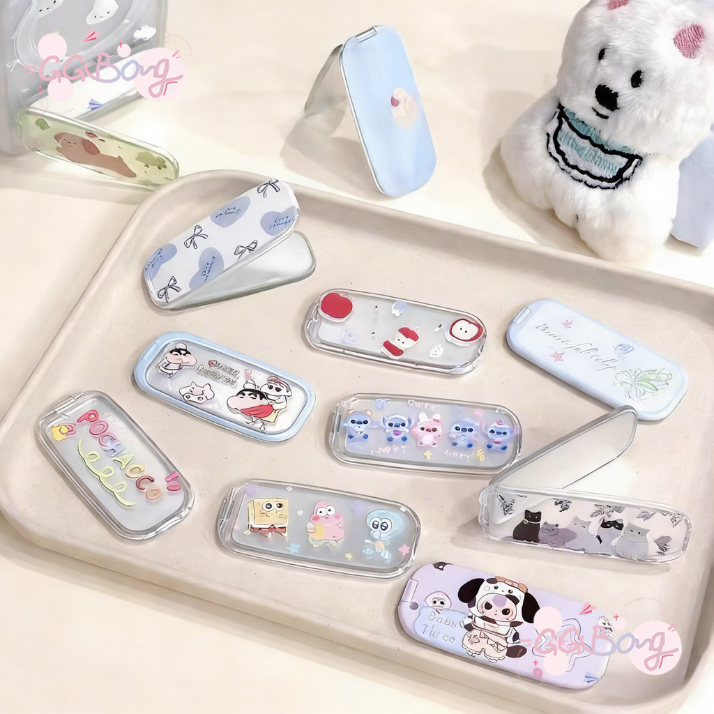 เสาโทรศัพท์กระจกพับได้ ลายแอคทีฟตี้ต่างๆ นินจ้าโชะ แมวคารูน น่ารักมาก สวยงาม ใช้งานง่าย รองรับทุกโทรศัพท์