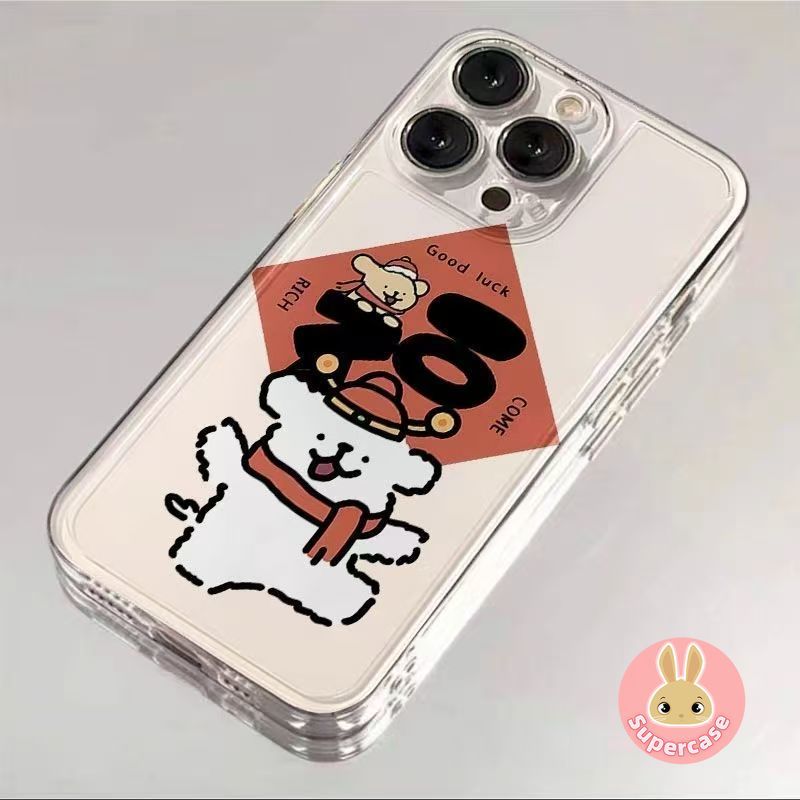 NewYear Line สุนัขเคสโทรศัพท์สําหรับ Realme Narzo 70X 70 N65 N63 N55 N53 60X 50i 50A Prime 30 20 Pro