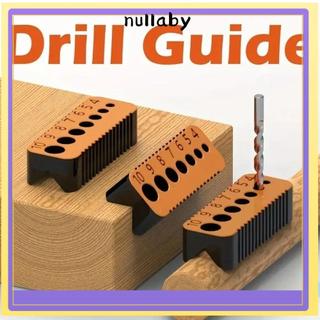 NULLABY คู่มือเจาะ, 4 ถึง 10 มม.งานไม้ Aid Drill Locator, Professional Multi-functional Non-Slip Punching Guiding เครื่องมือช่างไม้