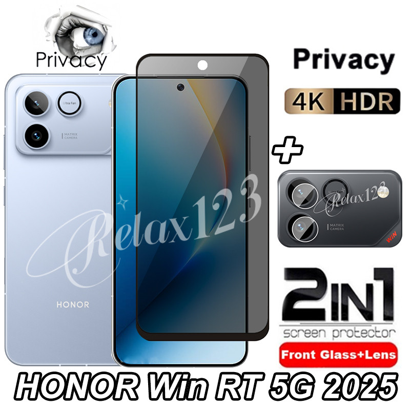 Honor Win RT 5G 2025 2in1 กระจกนิรภัยความเป็นส่วนตัวสําหรับ Honor Win 5G HONOR WIN RT Honor WIN RT H
