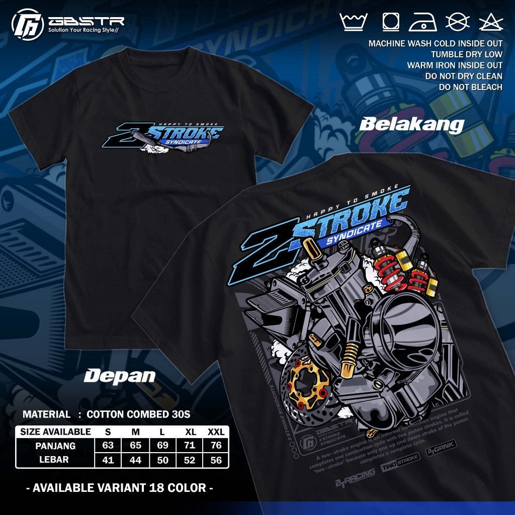 Syndicate 2 จังหวะเสื้อยืด - เสื้อยืดสองจังหวะ I Distro เสื้อ Recing Herex สไตล์ 2 จังหวะ 2 จังหวะ F