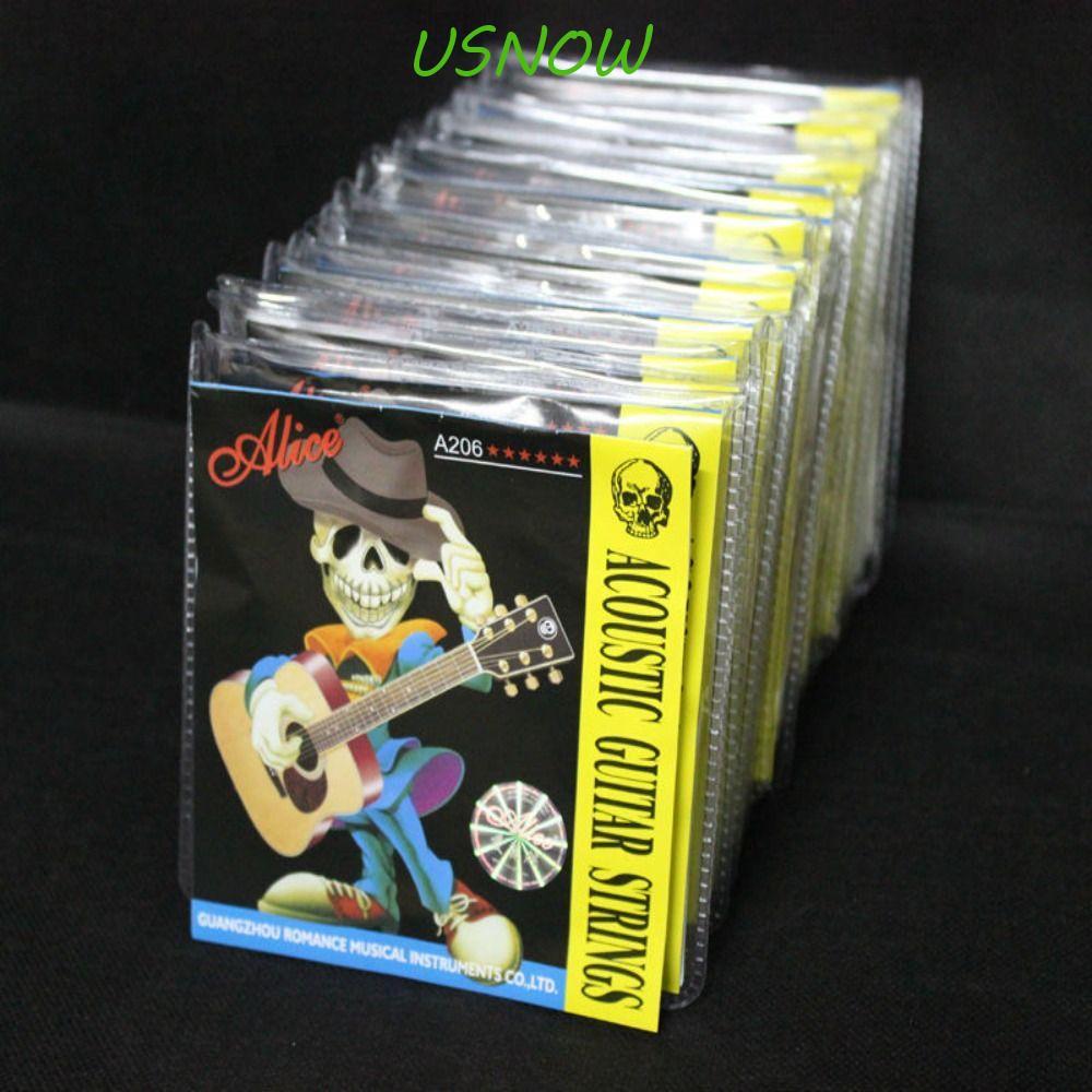 USNOW Alice Guitar Strings, Steel 0.28mm Acoustic Guitar Strings, Strings เสียงดี Anti Rust Guitar 6